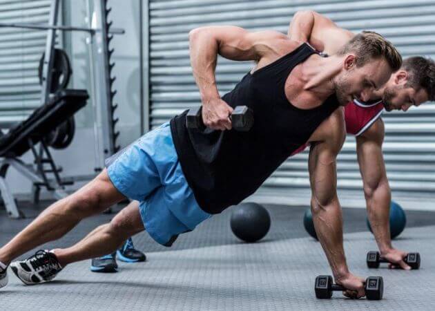 Side Plank Beinheben Übung für Bauchmuskulatur